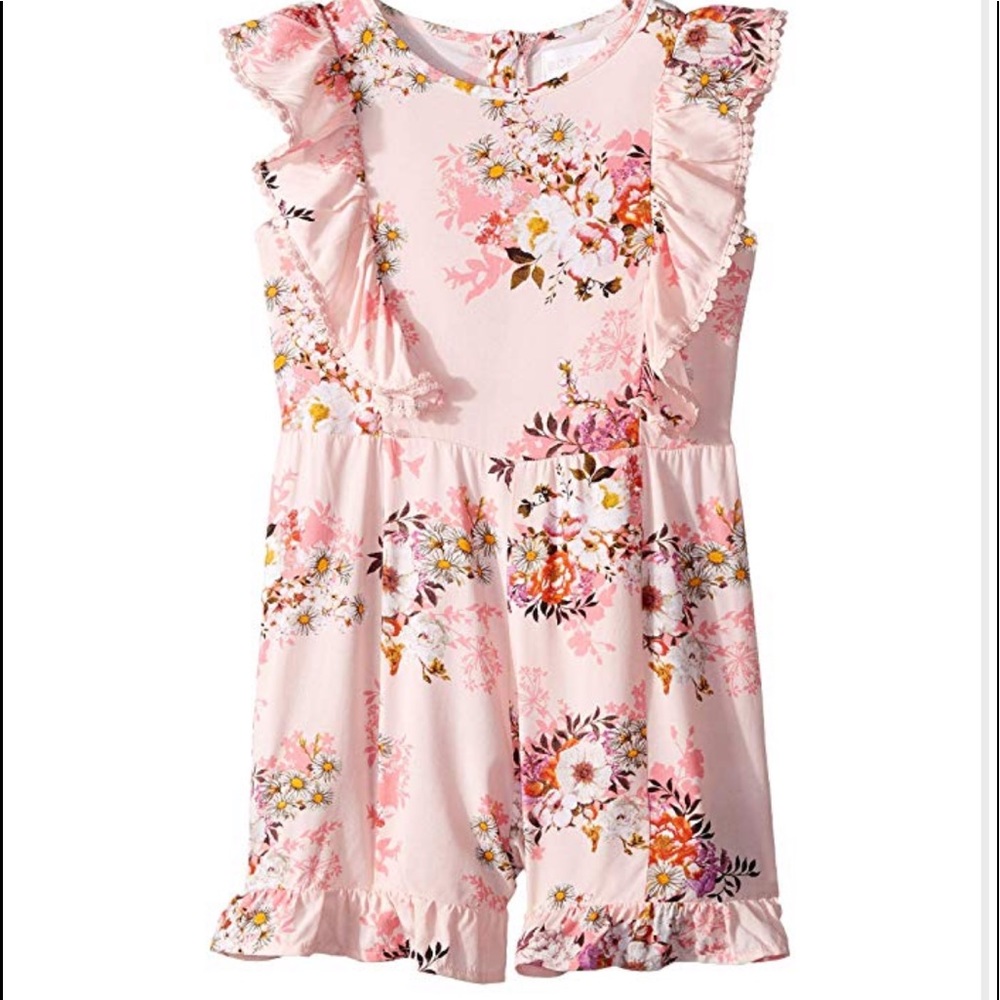 BCBG Girls Printed Challis Romper